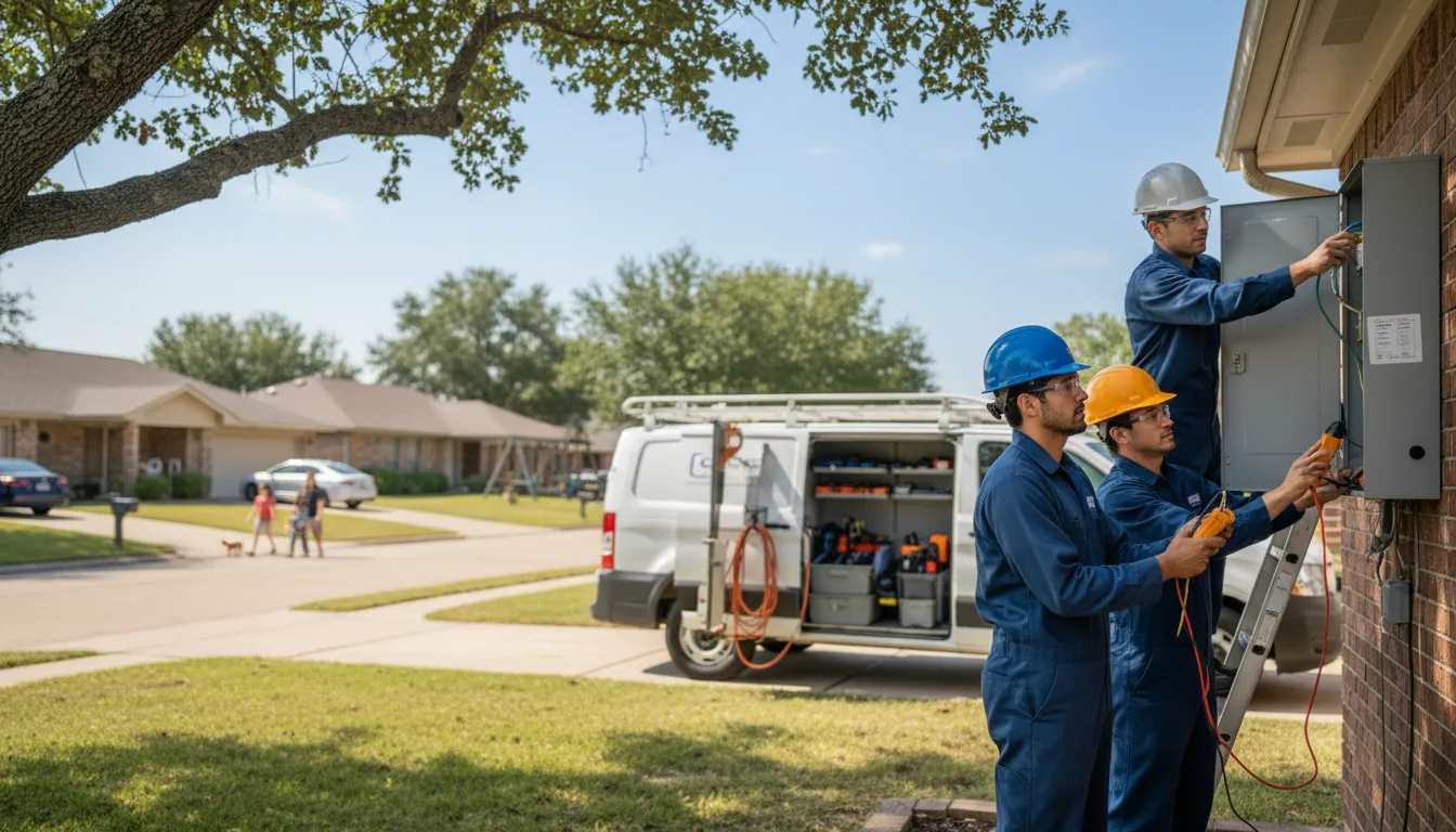Certified electrician providing emergency electrical services in Zephyr, TX